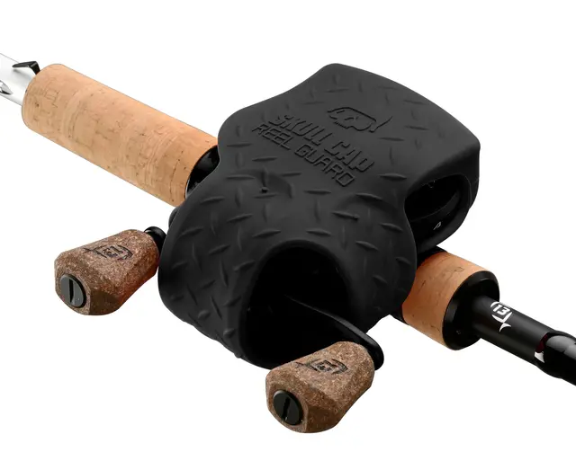 13 Fishing Skull Cap Black Gummi beskyttelse til sneller 