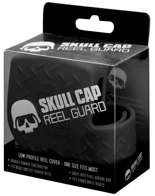 13 Fishing Skull Cap Black Gummi beskyttelse til sneller 