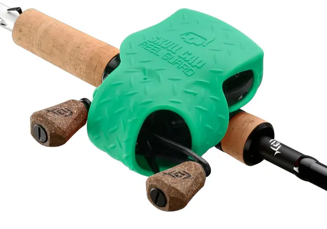 13 Fishing Skull Cap Green Gummi beskyttelse til sneller 