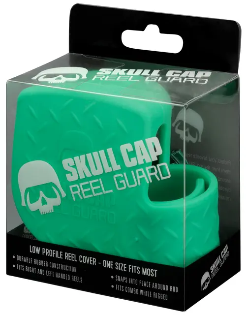 13 Fishing Skull Cap Green Gummi beskyttelse til sneller 