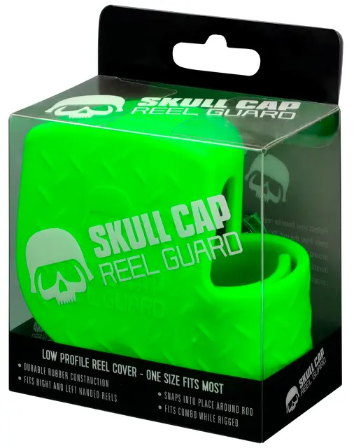 13 Fishing Skull Cap Lime Gummi beskyttelse til sneller 