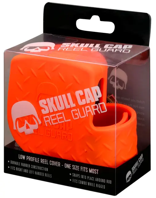 13 Fishing Skull Cap Orange Gummi beskyttelse til sneller 