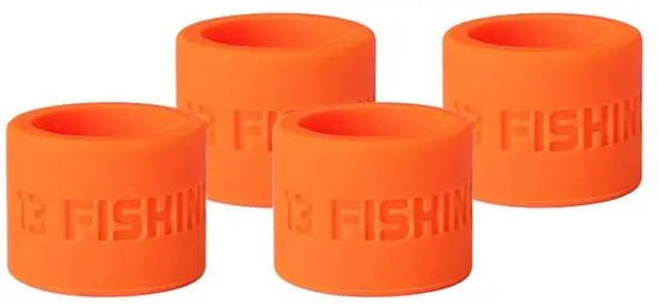 13 Fishing Anchor Reel Wrap Neon Orange Snellefesteringer til isfiskestenger 