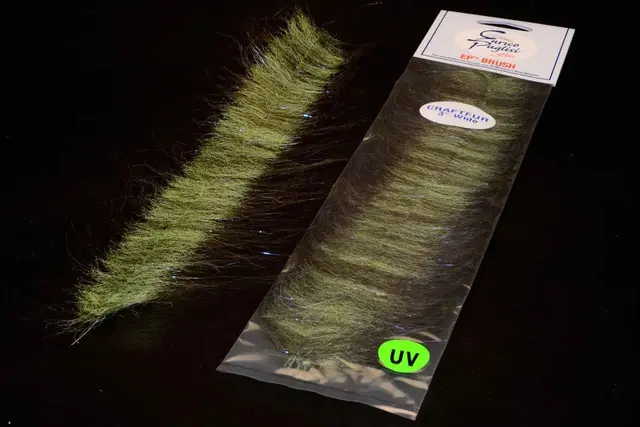 EP Craft Fur Brush Olive/Chartreuse Enrico Puglisi 