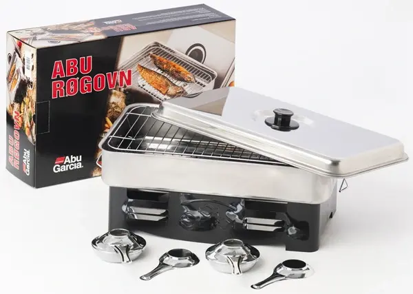Abu Røken Rustfri røykovn m/ 2 brennere Velkjent klassiker til røkt mat 