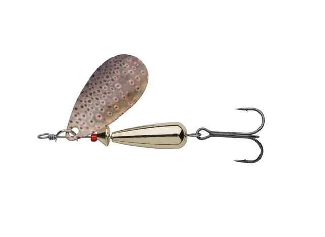 Abu Garcia Droppen LF Brown Trout 4g Perfekt rovfisk spinner til ferskvann 