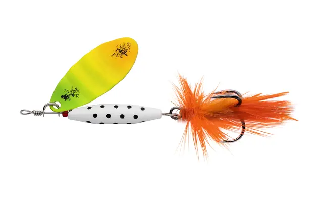 Abu Garcia Reflex White LF Firetiger 7g Klassisk bestselger som fanger all fisk 