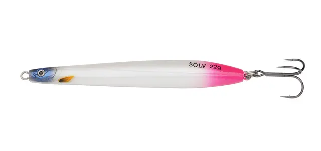 Abu Garcia Sölv Piil UV Pink Tail 12g Kaster som en drøm og lokker til hugg 