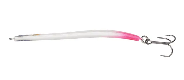 Abu Garcia Sölv Piil UV Pink Tail 12g Kaster som en drøm og lokker til hugg 