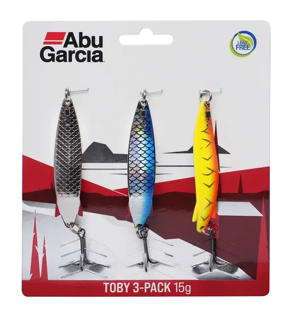 Abu Garcia Toby LF 3-pack 10g Lokkende klassik blyfri bestselger sluk 