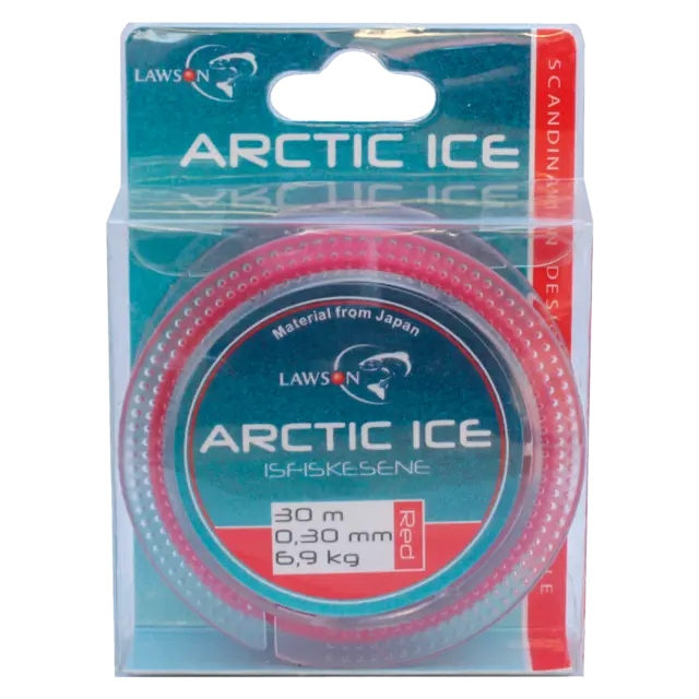 Arctic Ice Isfiskesene 30m 0,12mm Red 