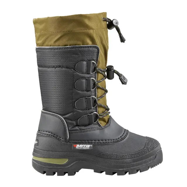 Baffin Pinetree Black/Green 28 Solide vinterstøvler for barn 
