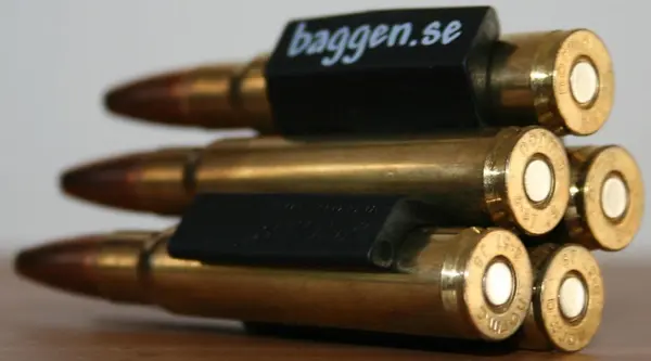 Baggen Patronholder Standard Grønn patronholder for 5 patroner 