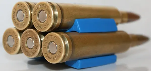 Baggen Patronholder Magnum Blå patronholder for 5 patroner 