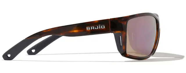 Bajio Bales Beach Dark Tort Gloss Rose Mirror Glass 