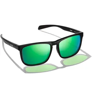 Bajio Calda Black Matte Green Mirror Glass