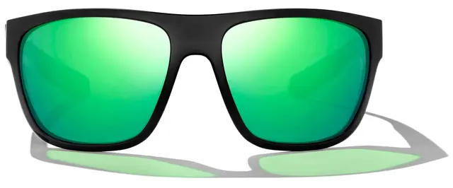 Bajio Roca Black Matte Solbriller Green Mirror Polycarbonate 
