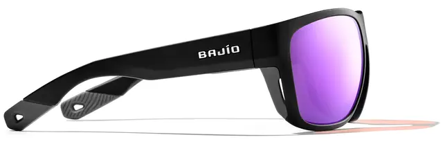 Bajio Roca Black Matte Solbriller Rose Mirror Polycarbonate 