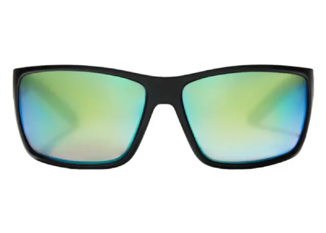 Bajio Bales Beach Black Matte Solbriller Green Mirror Polykarbonat 