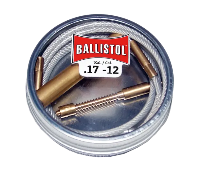 Ballistol Pussewire med adapter Universell pussevaier til kaliber.17- 14 