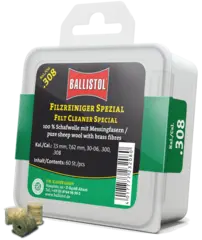 Ballistol Pussepropper med messingfiber 308