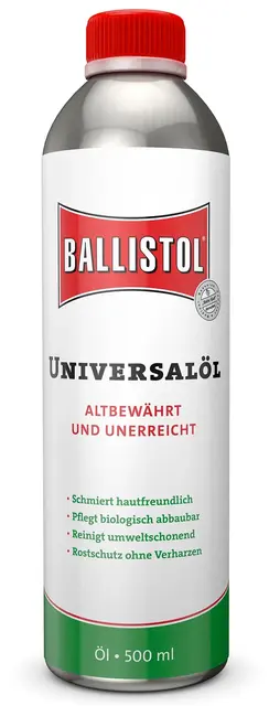 Ballistol Universal olje 500ml Medisinsk ren biologisk nedbrytbar olje 
