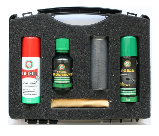 Ballistol hurtigbrunering sett Alt i en pakke for brunering 
