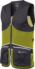 Beretta Full Mesh Vest Grey/Yellow XL Lett og luftig skytevest for varme dager