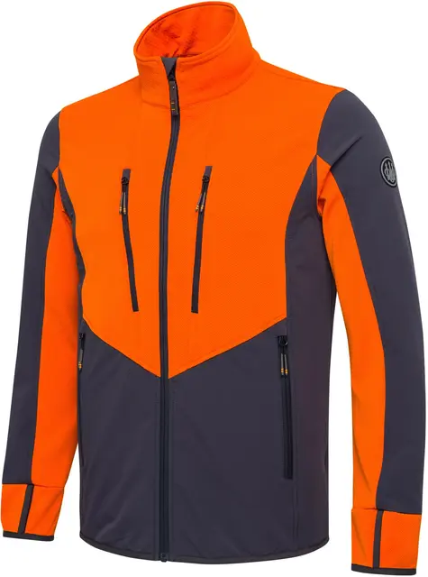Beretta Rupicapra Jacket EbonyOrange 3XL Lett og hurtigtørkende fleecejakke 