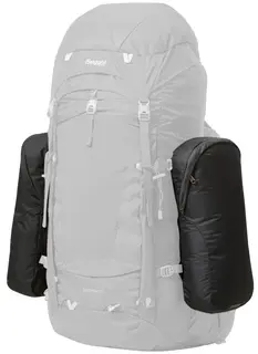 Bergans Side Pockets, Solid Charcoal 2 stk sidelommer til ryggsekk