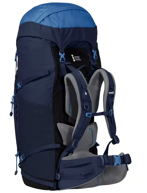 Bergans Trollhetta V5 W 75L Blue/Blue 2-i-1 ryggsekk med integrert dagstursekk 
