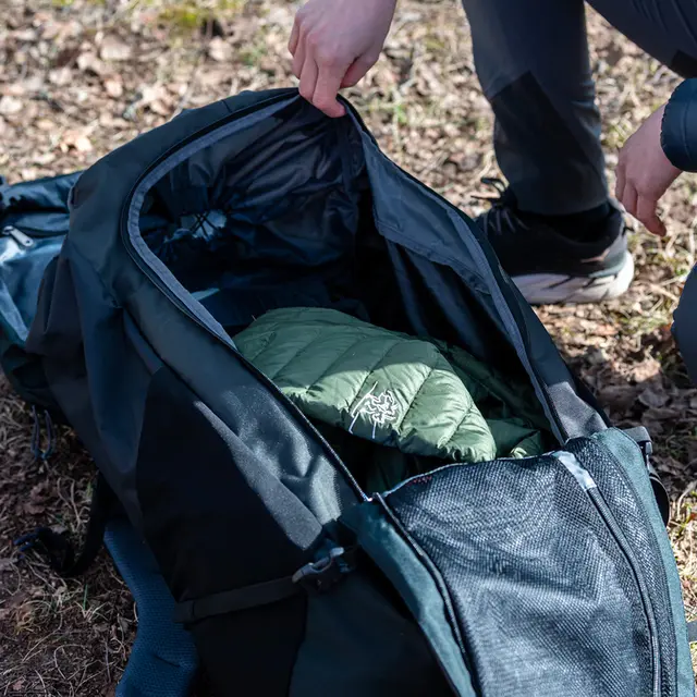 Bergans Rondane V6 65L Black Allsidig og slitesterk lett ryggsekk 