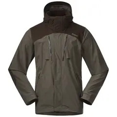 Bergans Hogna V2 2L Jacket M Green Mud/Dark Wood Brown