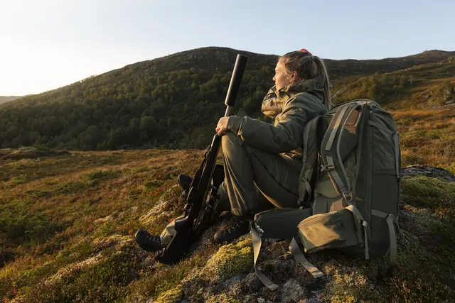 Bergans Hogna 3L Pant Green Mud S 3-lags skallbukse til jakt 