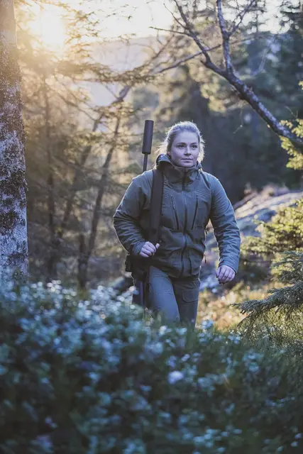 Bergans Hogna 3L Pant Green Mud S 3-lags skallbukse til jakt 