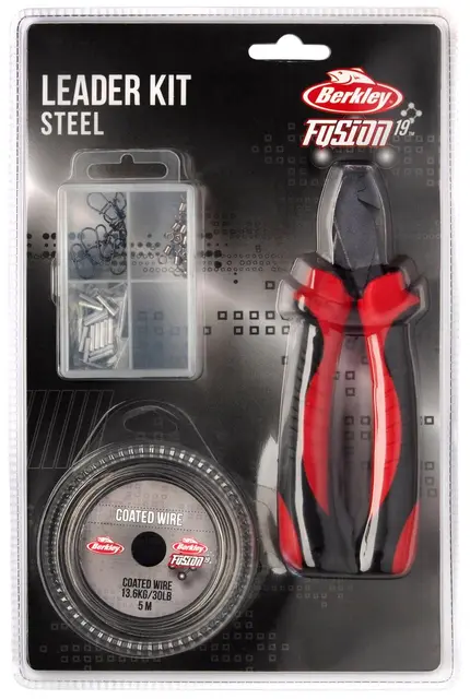 Berkley Fusion19 Leader Steel Tang, wire og krymper til predatorfortom 