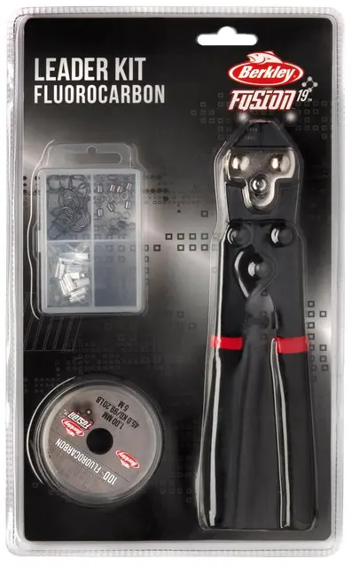 Berkley Fusion19 Leader Fluorocarbon Tang, sene og krymper til predatorfortom 