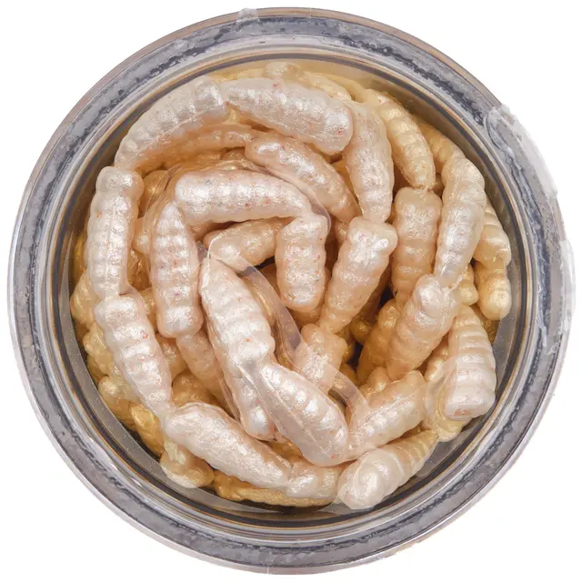 Berkley Gulp Alive "Waxies" maggot White 