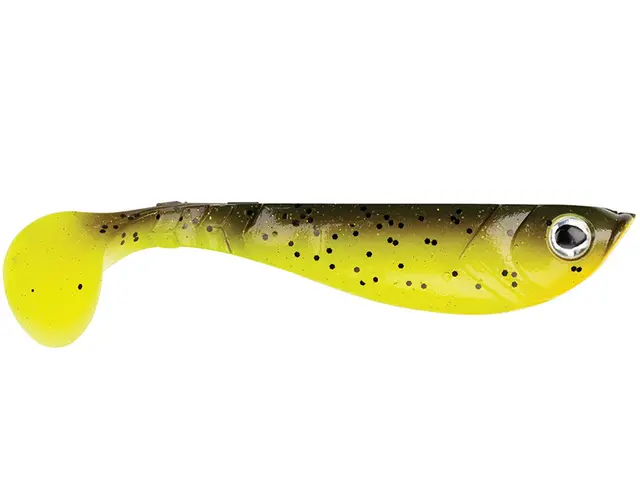Berkley Pulse Shad Hot Firetiger 8cm 4pk Voldsomt gode bevegelser og farger 