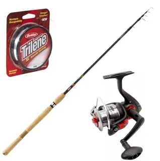 Berkley Lightning HT Tele 7&#39; 3-15g Pakke med Abu Cardinal 52 og Trilene