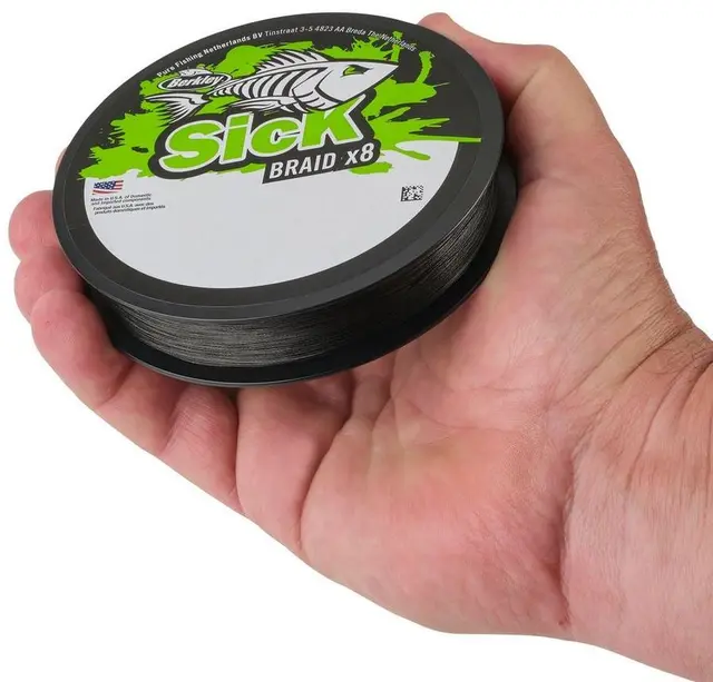 Berkley Sick Braid 300m Black 0,10mm Høyytelses supermykt multifilament snøre 