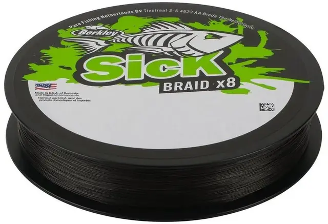 Berkley Sick Braid 150m 0,10mm Black Høyytelses supermykt multifilament snøre 