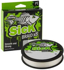 Berkley Sick Braid 150m 0,10mm White H&#248;yytelses supermykt multifilament sn&#248;re