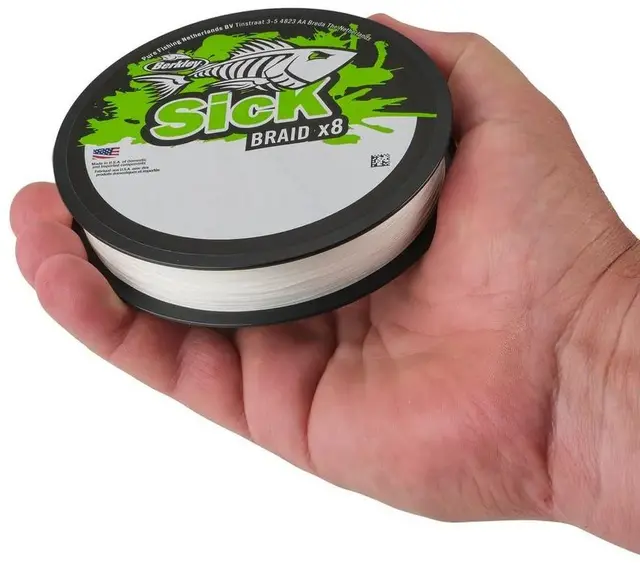 Berkley Sick Braid 150m 0,10mm White Høyytelses supermykt multifilament snøre 