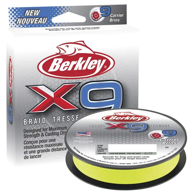 Berkley X9 150m Low-Vis Green 0,06 mm 