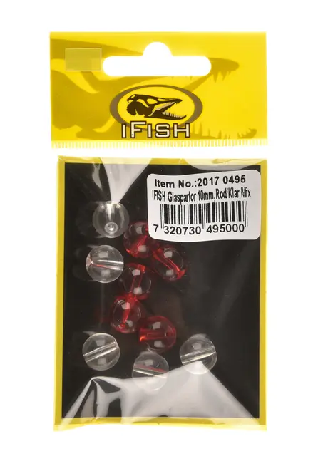 iFish Glass Beads 8mm. Glassperler til rigging av tackle 
