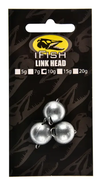 iFish Link Head Lead Free 5g Alternative vekter istedet for jigghoder 