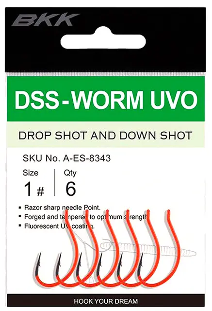 BKK DSS-WORM UV (Orange) #2 6pk 