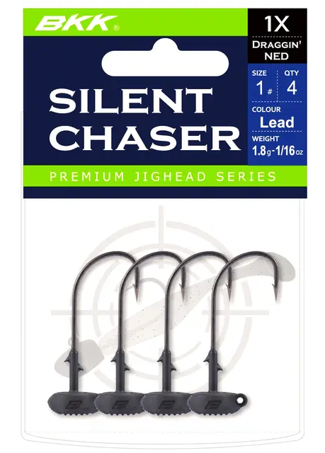 BKK Silent Chaser-Draggin' NED #1/0 3,5g 1/8oz /3,5g Green 