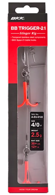 BKK BB Trigger-21 UVO (Stinger rig) #1/0 Stinger rig 